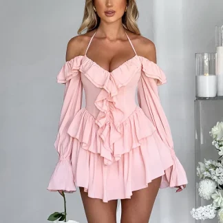 Pink Ruffle Dresses