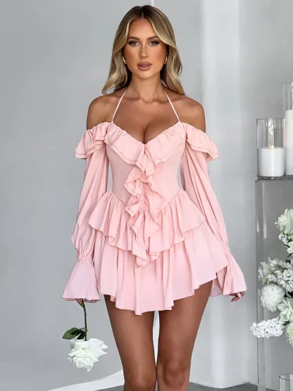 Pink Ruffle Dresses